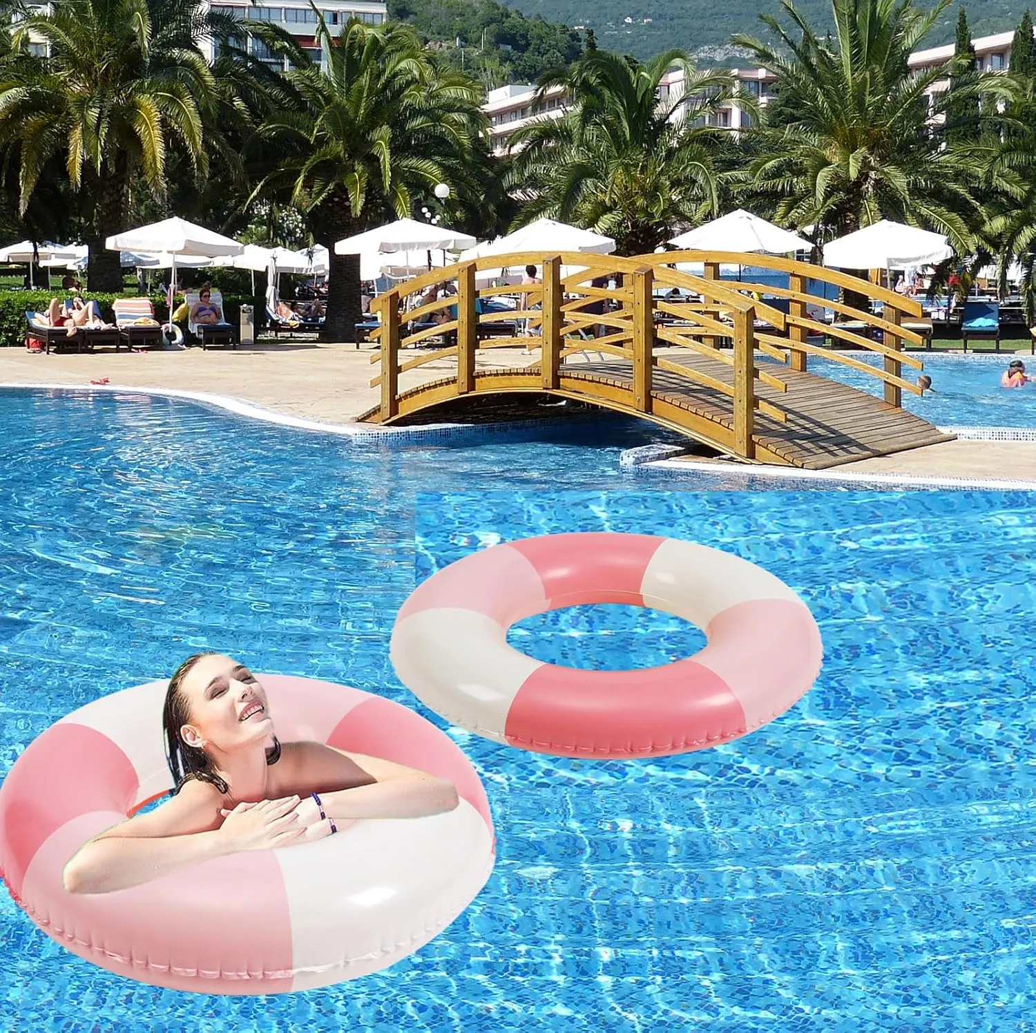 Lounger Float Party Supplies Swimming Pool Tubes-2PCS Inflatable Pool Floats for Adult Swim Ring Pool Floaties perishable extensive speak differentiating storeroom Inflatable Swimming Pool Raft Party Water Summer Beach 