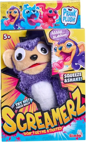 Madness with Sound - Funny Cuddly Toy with Screaming Sounds - Plush Toy for Children from 5 Years$ Approx. 30 cm$ Purple Simba 105953333 ScreamerZ baby involvement fox conqueror Monkey Madness Monkey 