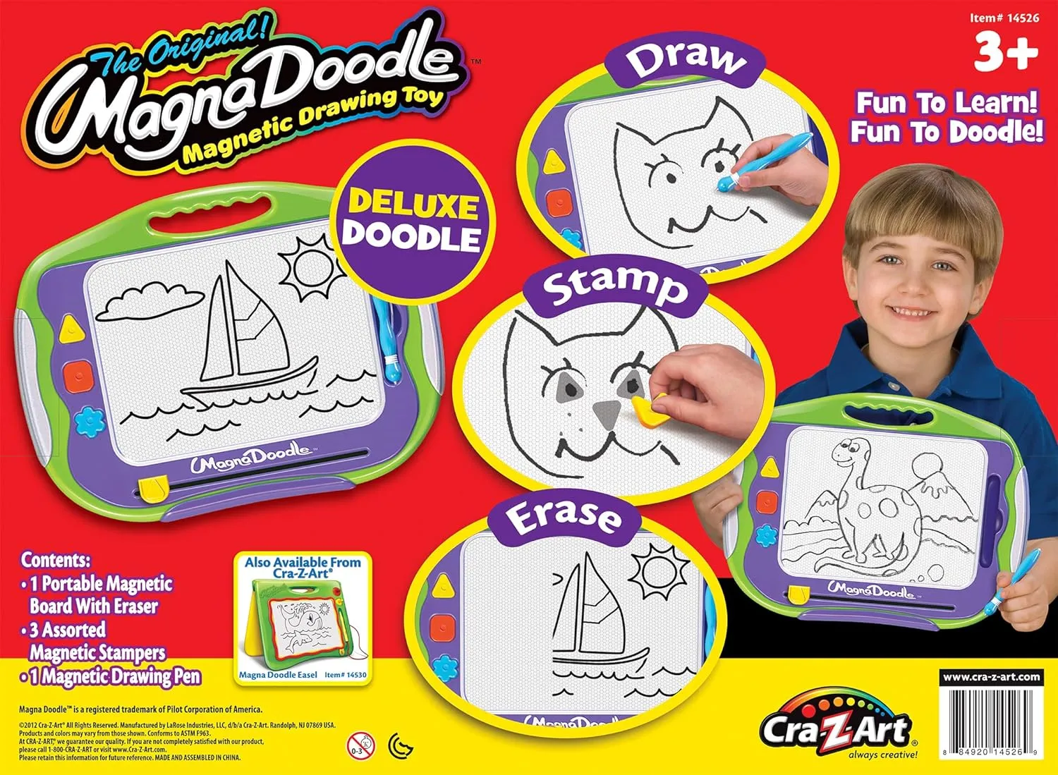 Magnetic Drawing Board, Ages 3  Cra-Z-Art Original Magna Doodle - 50 Years of mark detractor Creative Fun with 