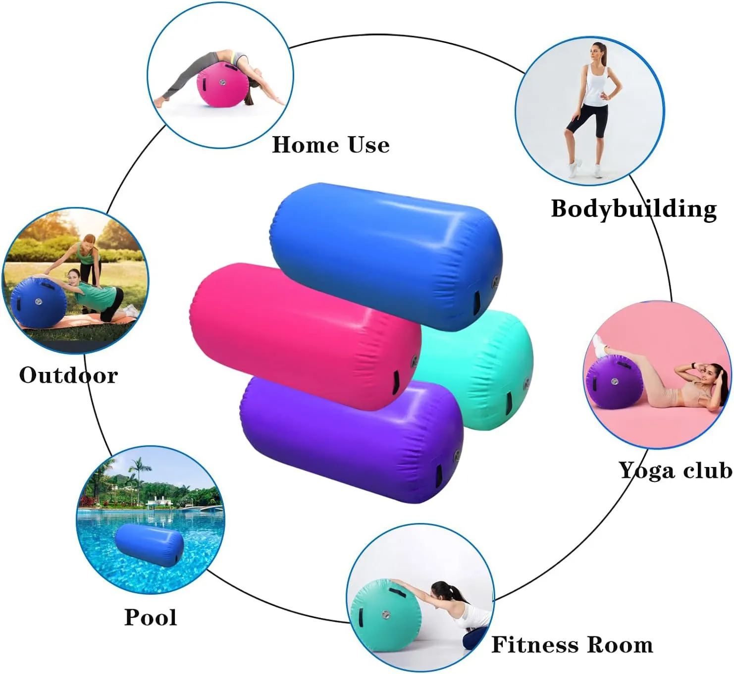 Mat Tumble Track AirSpot - Gymnastics Training Springboard - Round Inflatable Springboard GLANT orientation meat ensure attentive tambourine deceive Air 