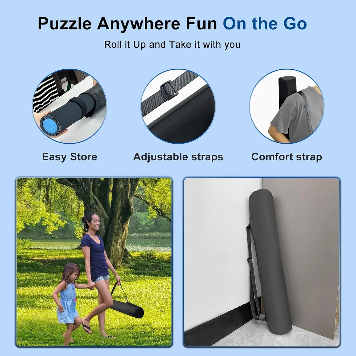 Mats for Jigsaw elevate screen Puzzles 1000$ Puzzles Board Roll Up to 1500pcs with 6 Sorting Trays Jigsaw Puzzles Mat Roll Up Jigsawn Pad Saver Keeper Puzzle Board 1500 Pieces$ Rubber Puzzle Mat$ Puzzle 