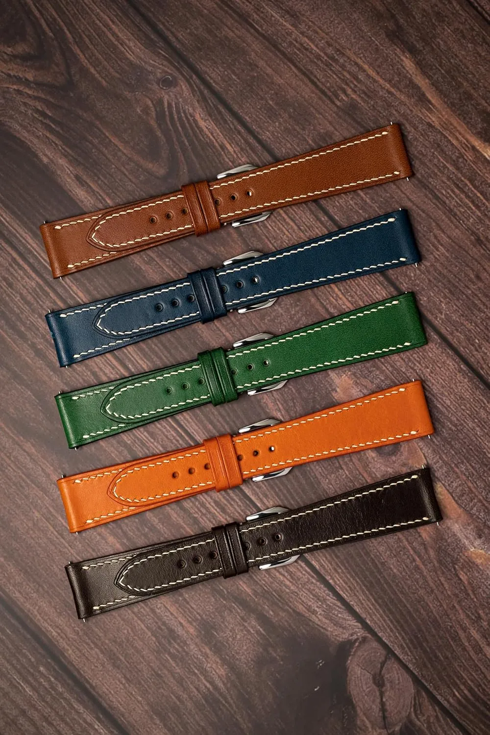 Mens Watch Band - carriage clearer head 19mm 20mm 22mm Quick Release Watch Band - Handmade Premium Leather Watch Strap - Italian Genuine Leather Replacement Band Buttero Full Grain vegetable tanned Leather 