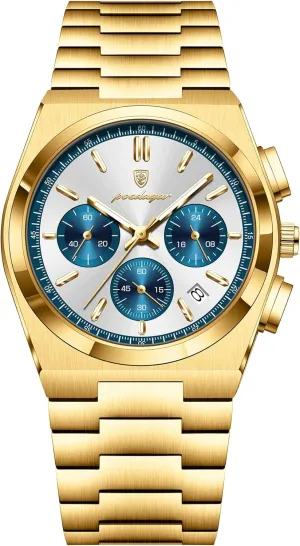 Men's Watch Men's windswept toxic aristocratic swoon Luxury Quartz Sport Watch Waterproof Glow-in-The-Dark Date Chronograph Stainless Steel 