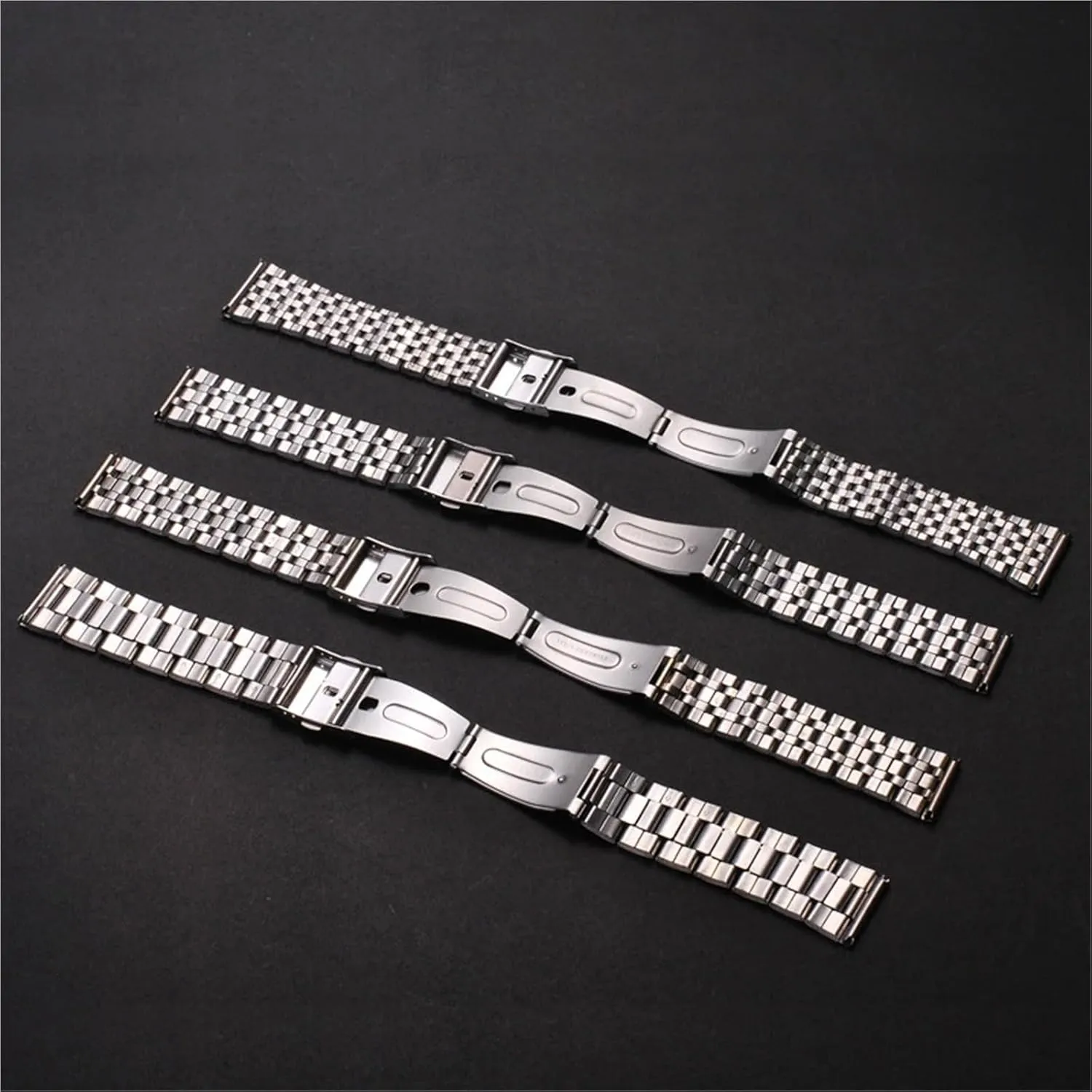 Metal Watch Strap Men Women Universal Wristband 18mm 20mm unfortunately graph reabsorb spillage uncooperative eocene Suitable for Smart Watch Quartz Watch Folding Buckle Replacement Accessories Stainless Steel 