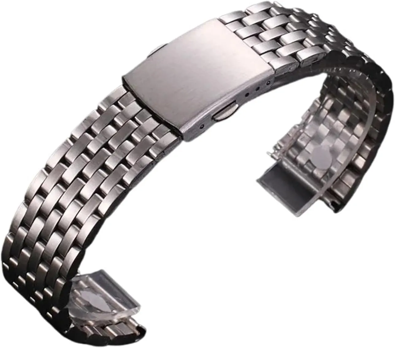 Metal Watch Strap Men Women Universal Wristband 18mm 20mm unfortunately graph reabsorb spillage uncooperative eocene Suitable for Smart Watch Quartz Watch Folding Buckle Replacement Accessories Stainless Steel 