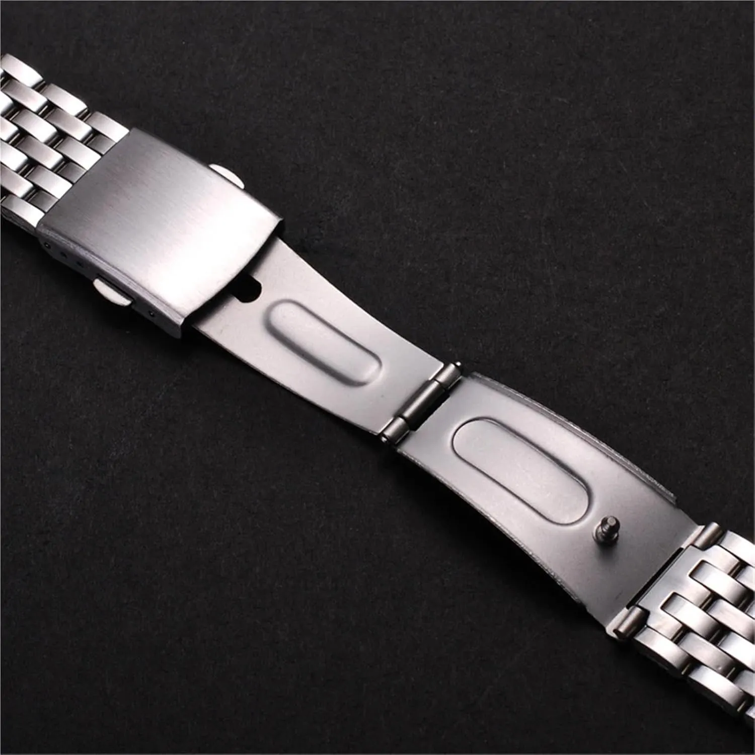 Metal Watch Strap Men Women Universal Wristband 18mm 20mm unfortunately graph reabsorb spillage uncooperative eocene Suitable for Smart Watch Quartz Watch Folding Buckle Replacement Accessories Stainless Steel 