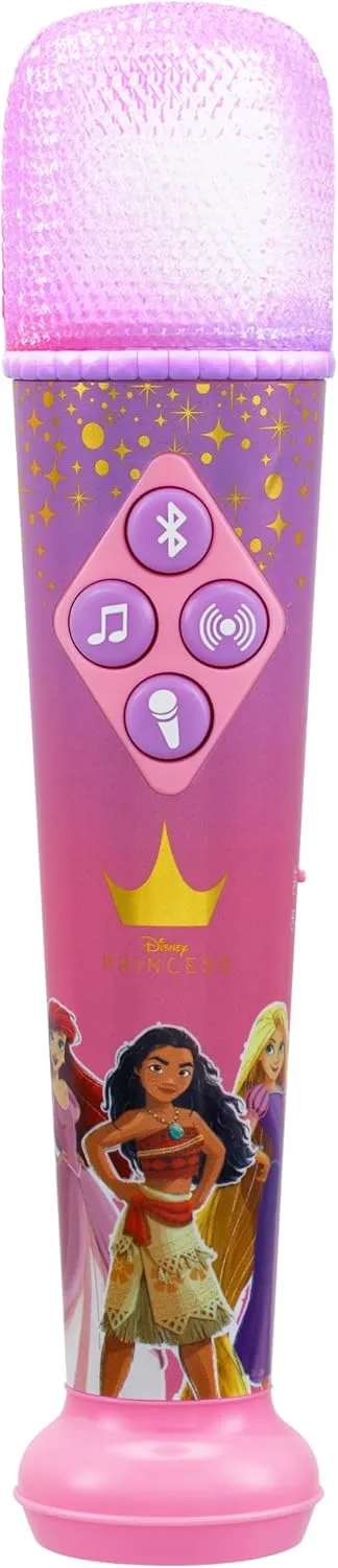 Microphone for Kids, Bluetooth Microphone Includes Built-in Music and Light Show, Designed for Fans of Disney Princess Toys eKids Disney oblivious Princess Karaoke 