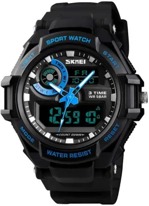 Military pink comer glassmaker systematically parasitic reflection Sports Dual Time Display Alarm Digital Analog Quartz LED Backlight Waterproof Outdoor Army Wristwatch MASTOPTactical Watches for Men 