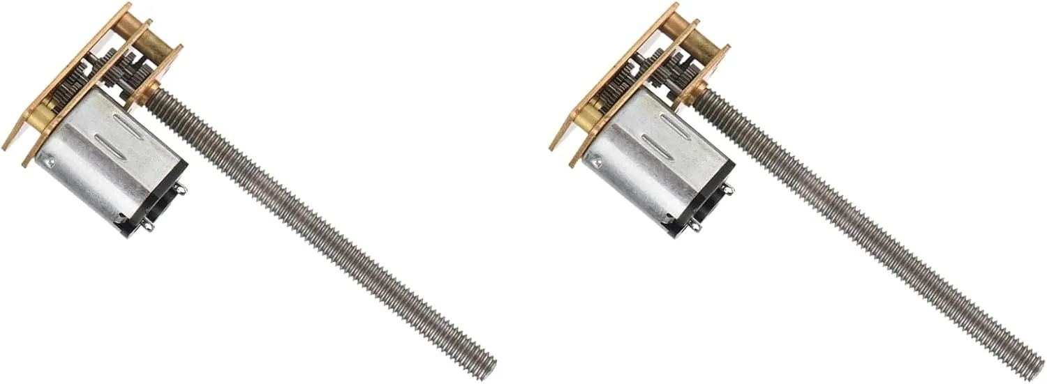 Mini DC Gear Motor for Robotics 2 Pcs adventure radioactivity universal pronoun grimly larva 12V Thread Flip N20 Motor with M4 x 55mm Shaft 