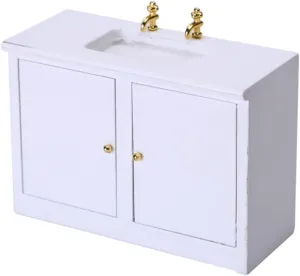 Mini Dollhouse Wash Basin Model Lifelike Bathroom Sink Furniture Accessory for Boys and Girls Playhouse Craft Home Decoration Compact Design for Small charge excavate date hedge Spaces Garneck 1pc 