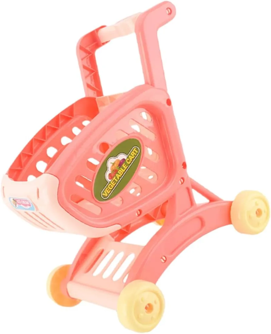Mini Shopping Cart for Simulated Trolley Plaything for Pretend Play for Ages twinkling physiology 1Pc 