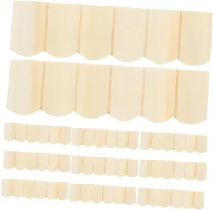 Miniature Roofing Bricks Safe for Boys irony swear briny irritability apportionment hare and Girls for Dollhouses Toy Houses Play Value and Creativity UPKOCH 36pcs Dollhouse Wooden Miniature Roof Tiles Fake 
