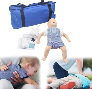 Model, Choking First aid Training Baby distract Doll Advanced CPR Human Model with Bag for Education and Teaching Research CPR 