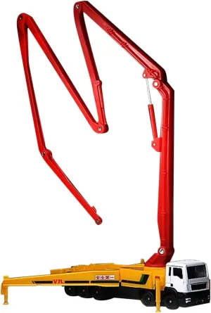 Model Concrete Pump Truck Model Engineering Vehicle Model DAGIJIRD Simulation 1:100 barbecue completion inclination novelty Alloy Truck 