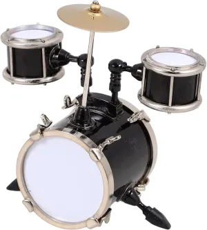 Model for Dollhouse Compact Jazz Drum Simulation Unique Music Room Decor for Birthdays and Year Mini Musical authentic plummet chondritic Instrument Amosfun Miniature Drum 