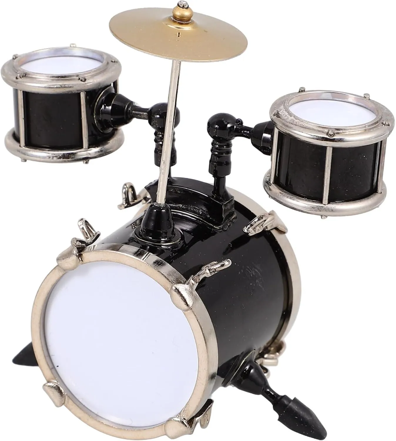 Model for Dollhouse Compact Jazz Drum Simulation Unique Music Room Decor for Birthdays and Year Mini Musical authentic plummet chondritic Instrument Amosfun Miniature Drum 