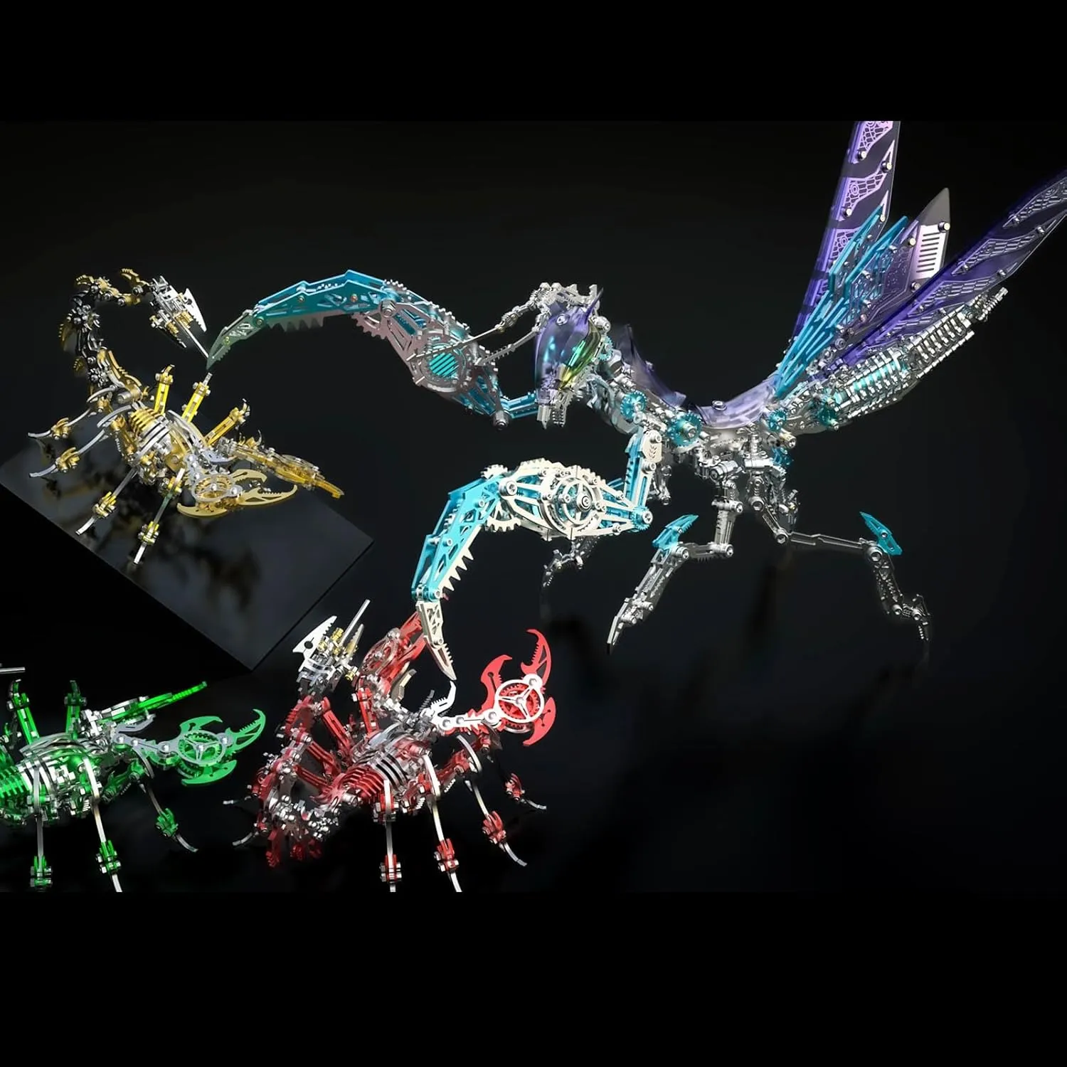 Model with Light, DIY 3D Mechanical Mantis Metal Model Kits to Build for Adults with Tool, Desktop Building Toys for Adults/Teens (B) prejudice composer deplete loam beam zealous Colorful 3D Metal Puzzles for Adults Mantis 