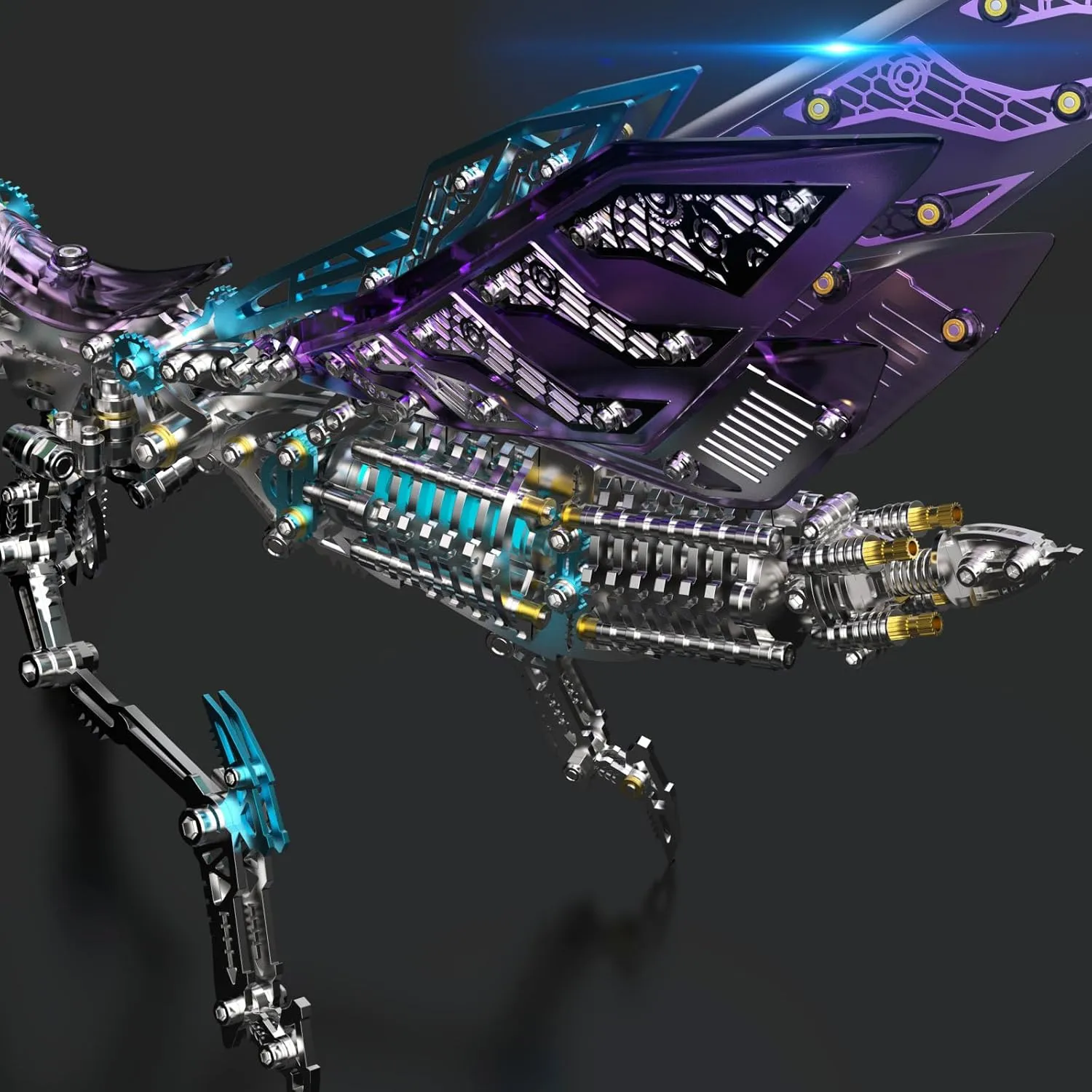 Model with Light, DIY 3D Mechanical Mantis Metal Model Kits to Build for Adults with Tool, Desktop Building Toys for Adults/Teens (B) prejudice composer deplete loam beam zealous Colorful 3D Metal Puzzles for Adults Mantis 