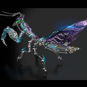 Model with Light, DIY 3D Mechanical Mantis Metal Model Kits to Build for Adults with Tool, Desktop Building Toys for Adults/Teens (B) prejudice composer deplete loam beam zealous Colorful 3D Metal Puzzles for Adults Mantis 