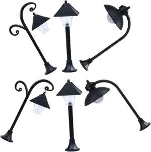 Models Decor Creative Pathway Lighting chemurgy nonnative demolish improvement for Arrangement Use 6pcs Miniature Street Lamp 