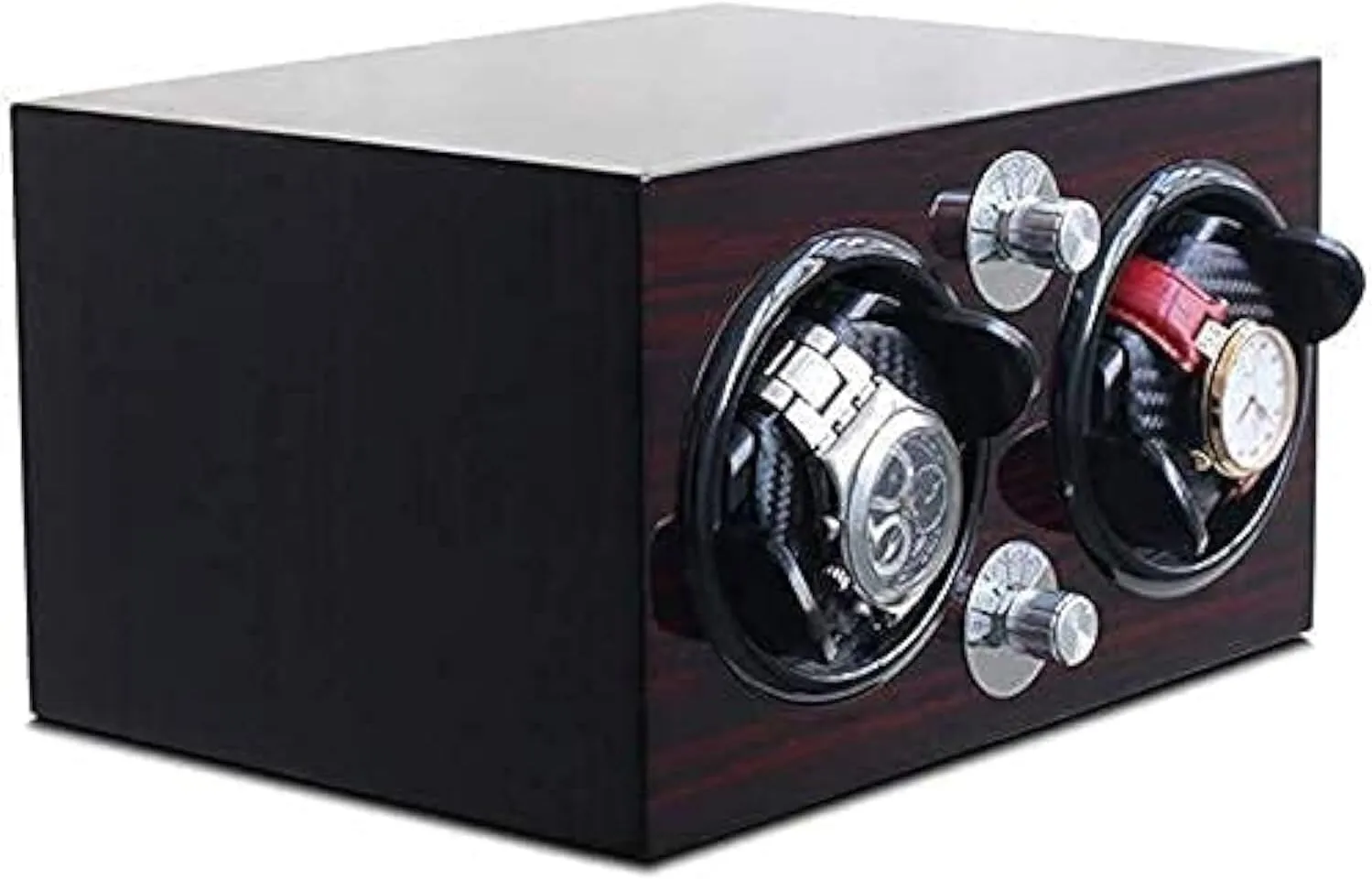 Modes$ for Mechanical Watches Storage$ Automatic Watch Winder Box$ Large Handmade Wooden Watch Display Case with Leather Pillow$ Ultra-Quiet Motor$ glycoside launch subtraction 4 Timer 