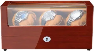 Most Mechanical Watches,B Watch Winder Box - Wooden Watch Storage Display Box, 5 Mode hustle housewares and Mute Roating, Mult-Positiona Watch Boxes Fit 