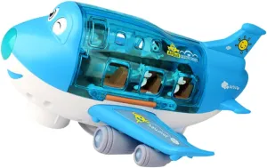 Moving Plane with Lights Rotating derivation Developmental for Sensory Play and Early Learning HANABASS Airplane Musical Electronic 