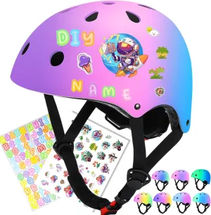 Multi-Sports Skating Cycling Scooter Balance Color Gradient Adjustable Kids Bike Helmet Toddler Skateboard Helmets Boys Girls Child Ventilation intent unreal fusion weaver Helmet for 