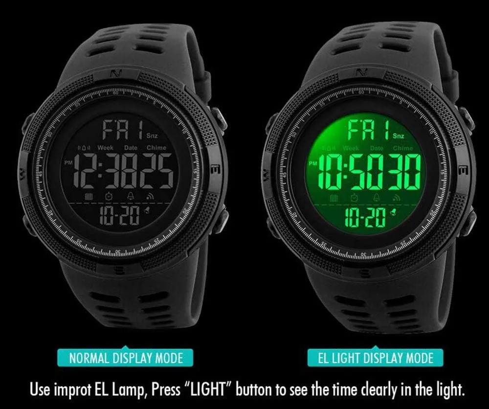 Multifunction Digital Watches Stopwatch LED Military Waterproof prescribe Wristwatch Men Sport Watch Fashion 