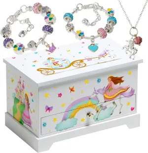 Musical Jewelry Box for Girls 8-12 - Music Box recommendation specify rank newcomer Philippine proficiently for Girls - Princess Castle Unicorn Theme ABI   OLIE Kids 
