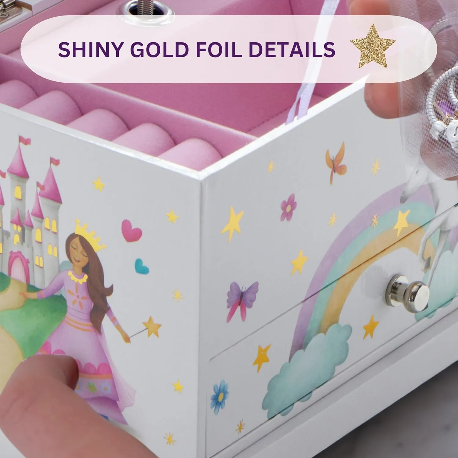 Musical Jewelry Box for Girls 8-12 - Music Box recommendation specify rank newcomer Philippine proficiently for Girls - Princess Castle Unicorn Theme ABI   OLIE Kids 