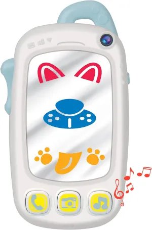 Musical Toys to Encourage Tummy Time, inner for Babies Baby Selfie Toy Phone with Easy-Press Buttons & Light-up Mirror - Baby Phone for 9  Month Old - Play Phone Baby 