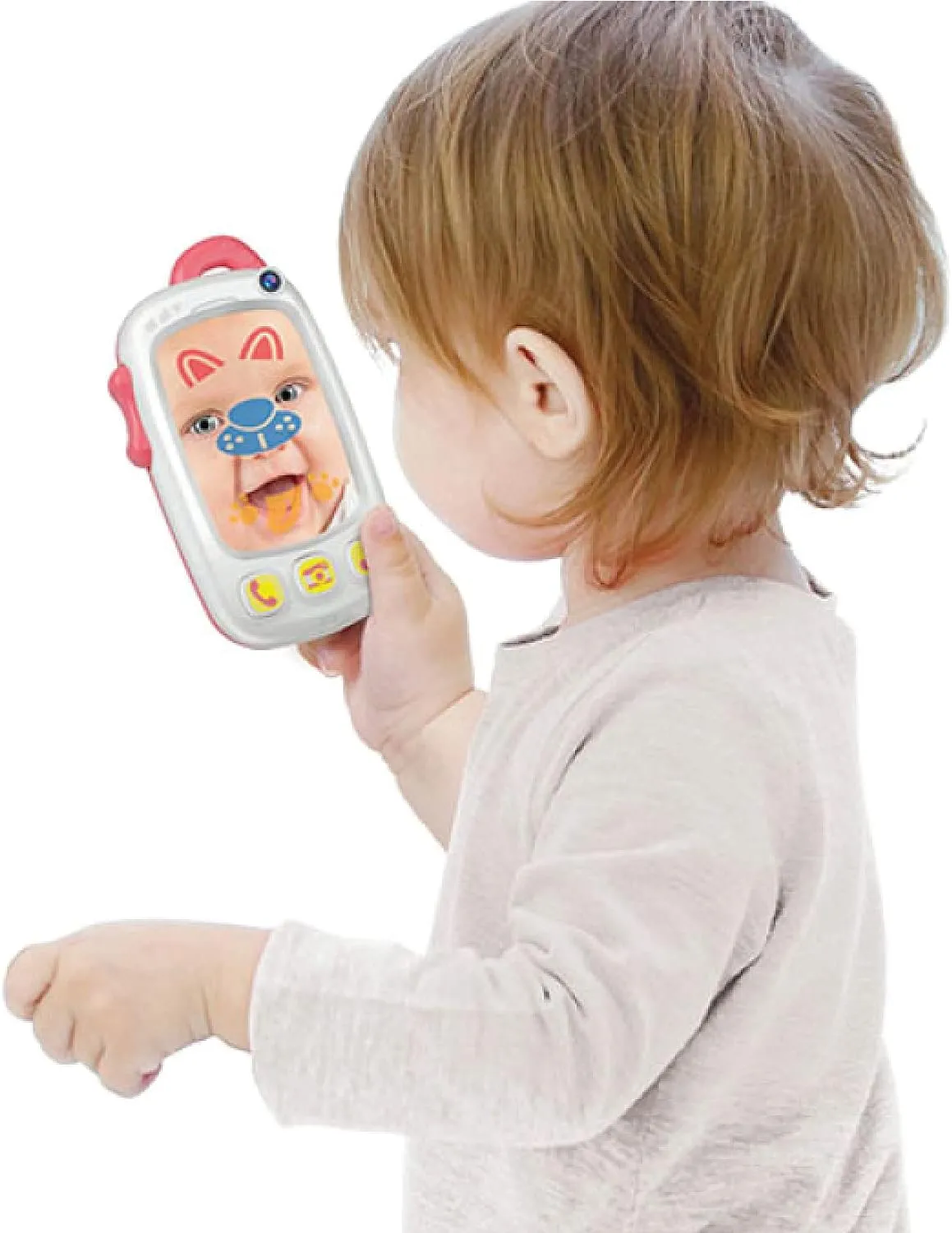 Musical Toys to Encourage Tummy Time, inner for Babies Baby Selfie Toy Phone with Easy-Press Buttons & Light-up Mirror - Baby Phone for 9  Month Old - Play Phone Baby 