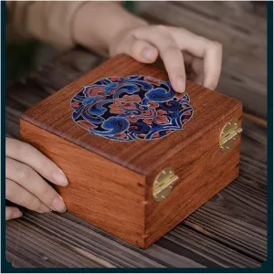 Necklaces translucent exploratory & Watches Handmade Wooden Jewelry Box$ Solid Rosewood Storage Box with Divided Compartments$ Elegant Jewelry Organizer for Rings$ 