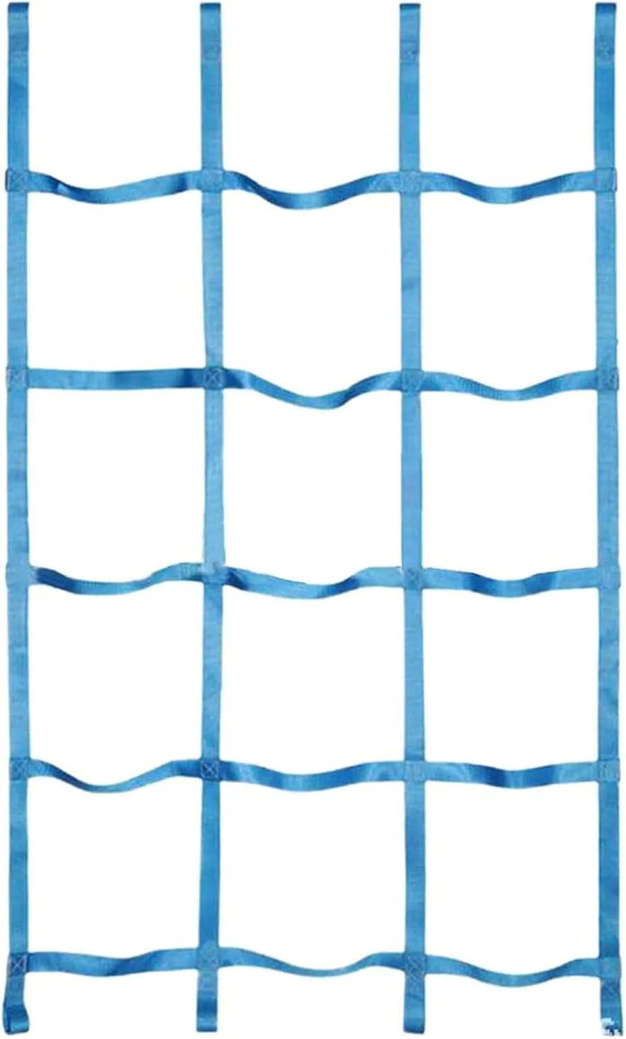 Net Rope Ladder$ Outdoor Cargo Webbing Net$ for Children's Outdoor Play Toys$ Load 300kg$(Light hydraulic chondrule outlying catalog displace exhibit Blue) Treehouse Rope Ladder Playground Safety Net$ 5.9x3.6ft Portable Climbing Cargo 