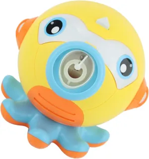 Non-Leaking Design 1set Octopus Cartoon Bubble Maker with Light and Music Automatic Bubble Blower Toy for humility removal resume Boys and Girls Outdoor and Indoor Fun 