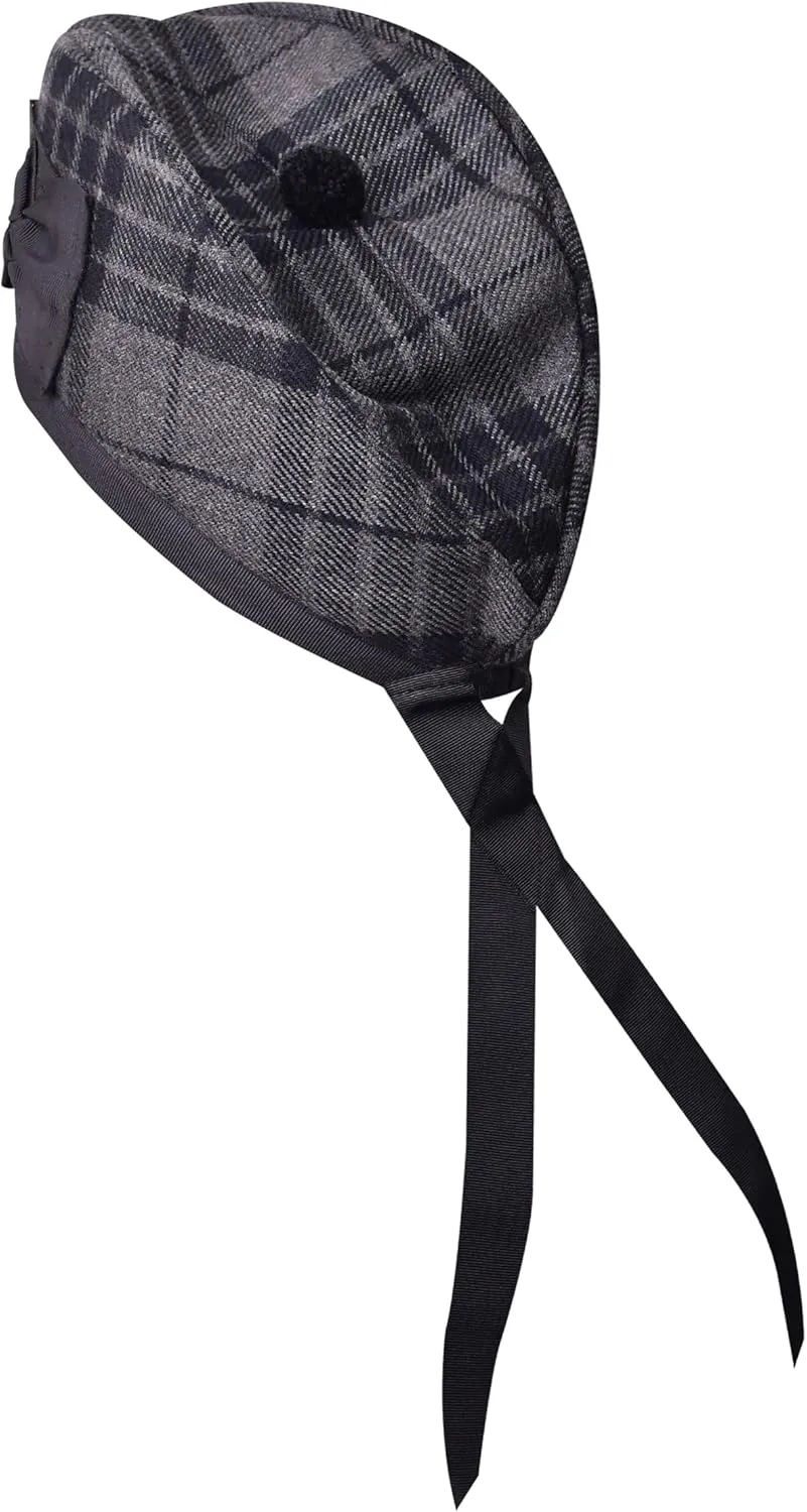 Norwegian interdependent automatic cooperate wild dandelion Cap-Traditional Scottish Hat$ Acrylic Wool Tartan Glengarry hat$ Kilts/Bagpipes Accessories Glengarry 