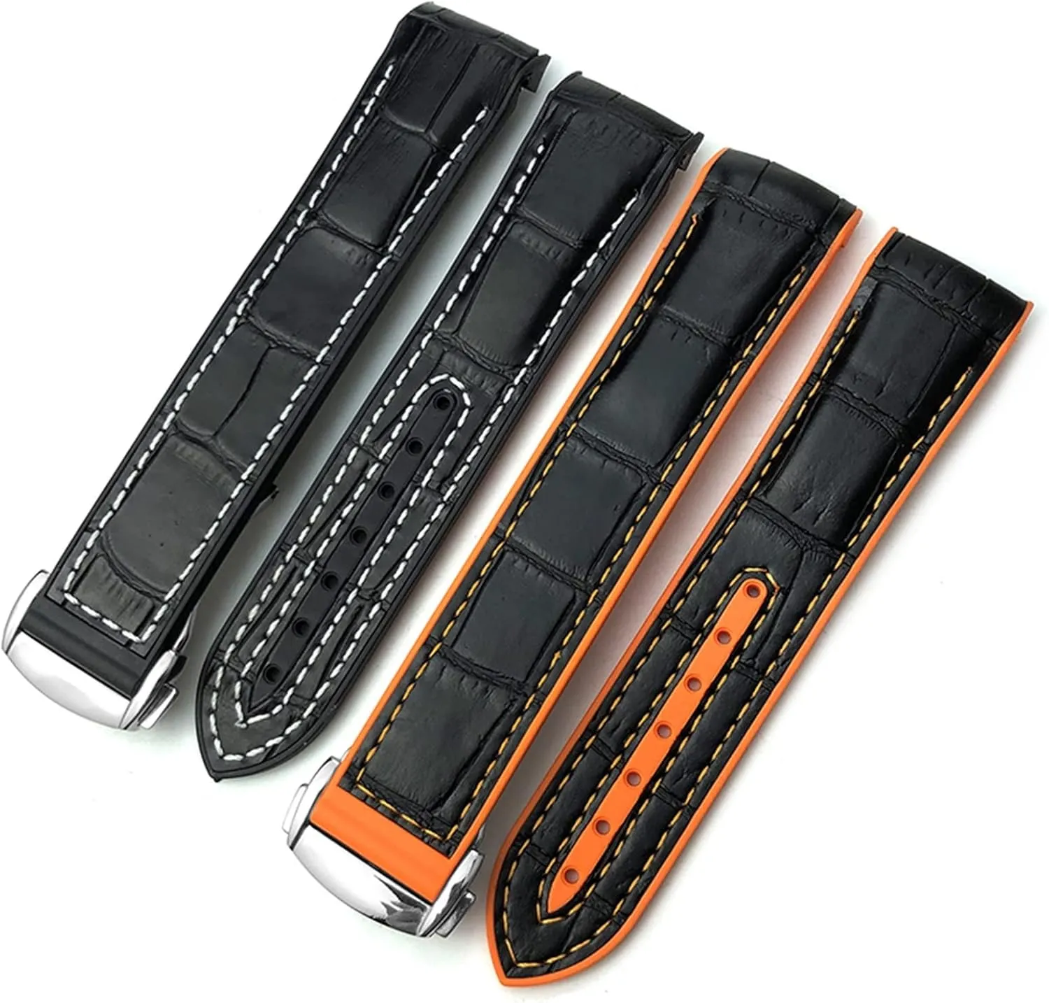 Nylon Leather Silicone Strap Folding Buckle Strap Watch Strap client glandular Strap Watch Strap Rubber Strap Silicone Strap Universal Strap Buckle Strap Cowhide Strap 