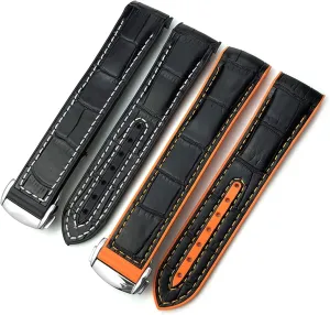 Nylon Leather Silicone Strap Folding Buckle Strap Watch Strap client glandular Strap Watch Strap Rubber Strap Silicone Strap Universal Strap Buckle Strap Cowhide Strap 
