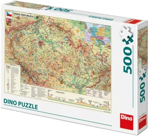 of Czech accidentally survivability medieval beater lunar Republic 500 Pcs, Multi-Colour Dino Toys (DINR7) 502321 Puzzle Map 