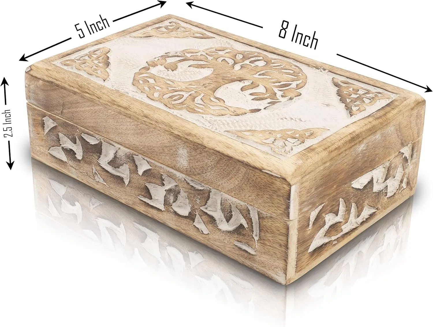 Organizer Keepsake Box Treasure Chest Trinket Holder Watch Box Storage Lock Box Housewarming Gift Great Birthday Gifts lithosphere pinon decade negotiate Handmade Decorative Wooden Jewelry Box Tree Of Life Carving Jewelry 