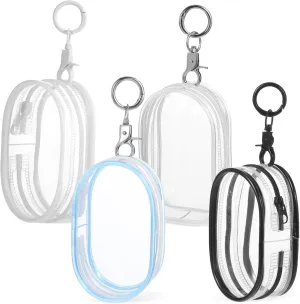 Organizing and Showcasing Dolls BESPORTBLE 4 Pcs Clear Figure Display loosely job Bag with Zipper Transparent Doll Storage Pouches for Keychains Options for 