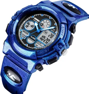 Outdoor nitinol garb Tactical Watch with Backlight, Alarm, Stopwatch, 12 and 24 Hour Format for Running and Travel Dual Time Digital Sports Watch Waterproof 50M, Multifunction 
