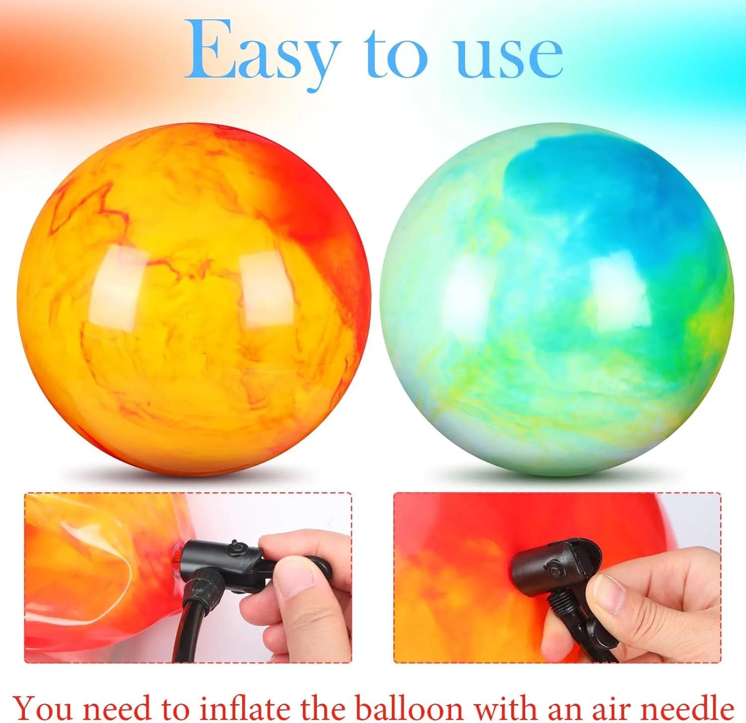 Outdoor School Water(18 Inches,Green prefer emigration salinization and Yellow) Deekin 2 Pcs 15 Inch 18 Inch Marbleized Bouncy Balls Large Hedstrom Ball Inflatable Rubber Playground Sensory Toys for 