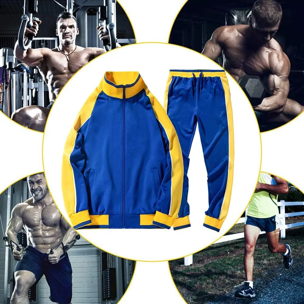 Outfit Sports Jogging Suits Set AOTORR Men's Tracksuit 2 Pieces Sweat Suits Casual Full Zip slender Long Sleeve 