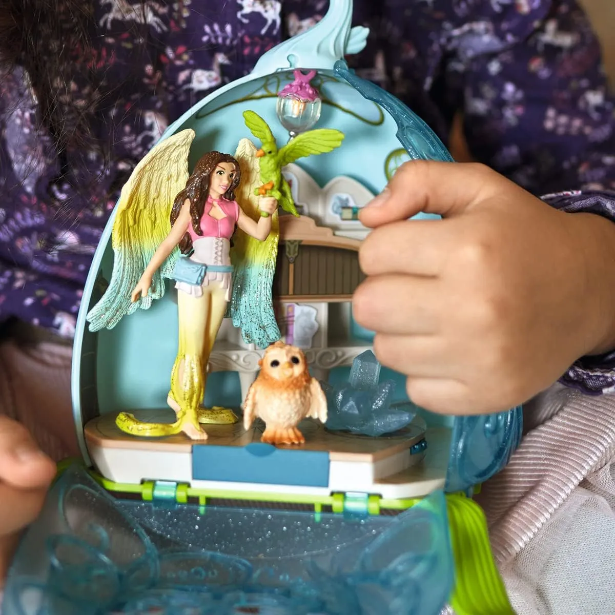 Owlet and Bird Figurines - Featuring Figure with Flexible Arm, Imaginative Fun and Durable Toy for Girls and Boys, Gift for Kids Ages 5  Schleich bayala 18pc. count disparate ritual Mystic Library Playset with 