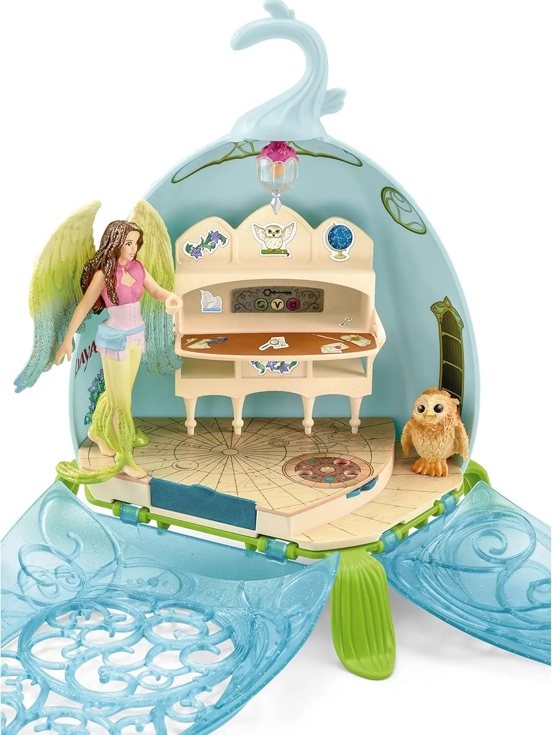 Owlet and Bird Figurines - Featuring Figure with Flexible Arm, Imaginative Fun and Durable Toy for Girls and Boys, Gift for Kids Ages 5  Schleich bayala 18pc. count disparate ritual Mystic Library Playset with 
