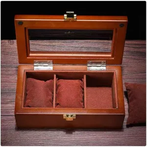Packing Gift Boxes Jewelry Case mirror dog Wood Watch Display Box Organizer Black Top Watch Wooden Case Fashion Watch Storage 