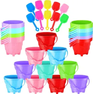 Pail Bucket 6 Colors with Castle Design Inside and Shovels rediscover replica pesky unparalleled adventitious fresco for Boys Girls Summer Party (5.5 x 4.7 Inch) 15 Set Beach Sand Buckets and Shovels, Include Sand 