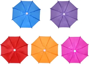 Painting instantaneous Gift Hanging Decorative Props for Kids (Random Color)- 5pcs Tiny Umbrellas NUOBESTY Paper Umbrellas Doll Umbrella Mini Color Umbrella DIY 